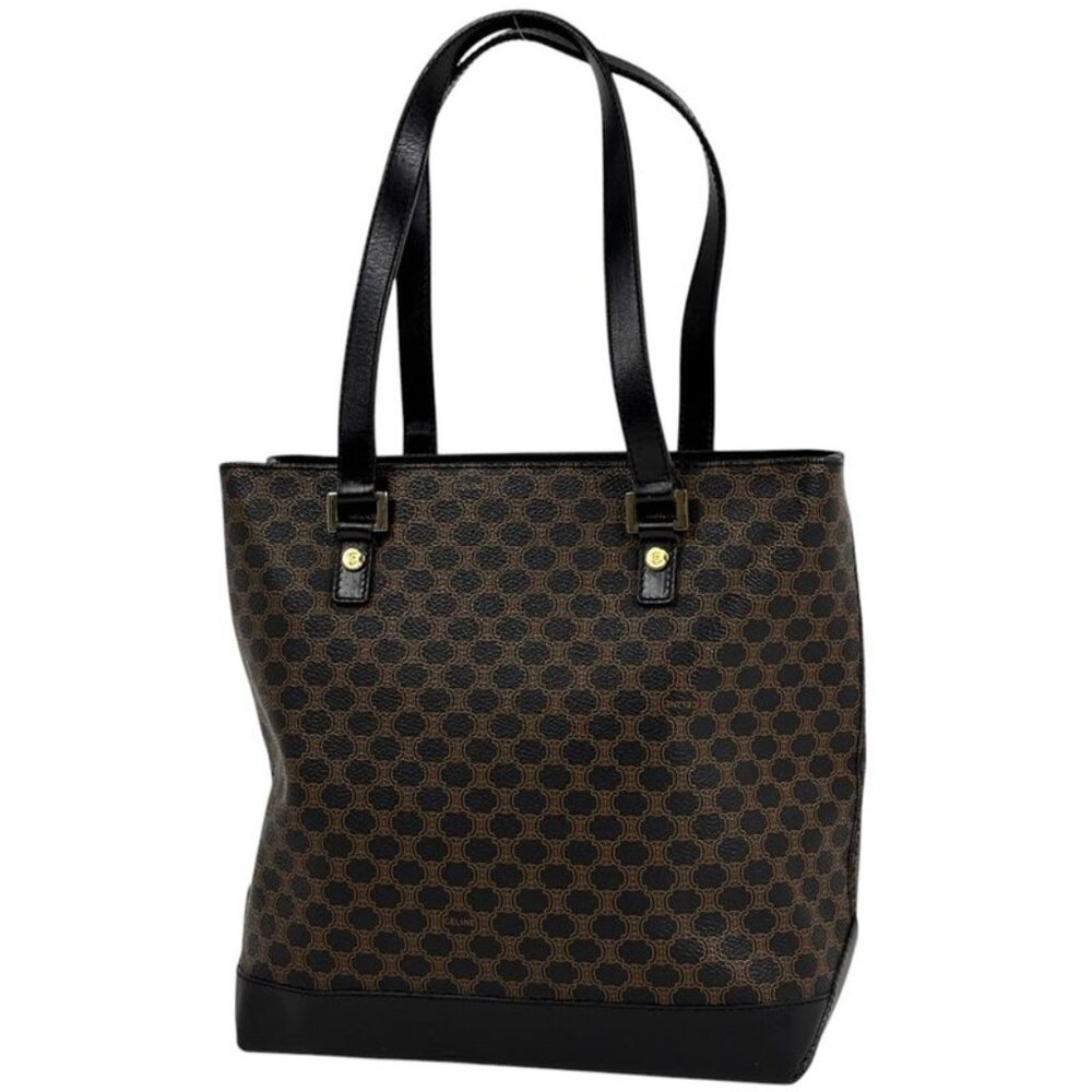 Celine Macadam Pattern Tote Black - image 1
